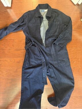 Old Navy Dark Indigo Denim Jumpsuit